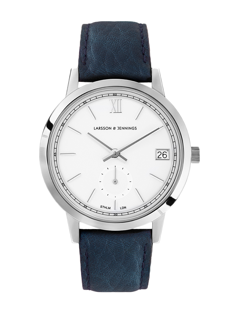 Saxon Leather 33mm Silver White