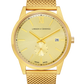 SAXON 39MM GOLD/GOLD SUNRAY MILANESE GOLD