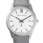Saxon Leather 39mm Silver Black