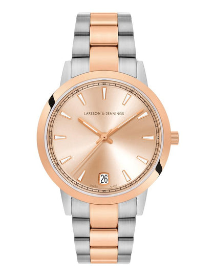 Velo Sunray Vasa Link 33mm Rose Gold Silver