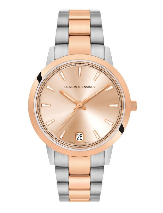 Velo Sunray Vasa Link 33mm Rose Gold Silver