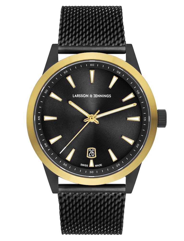 Velo Textured Sunray Milanese 39mm Black