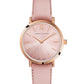 Solaris Lugano Leather 26mm Rose Gold Pink