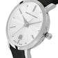 Aurora Leather 26mm Silver White