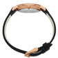 Opera Leather 33mm Rose Gold Charcoal