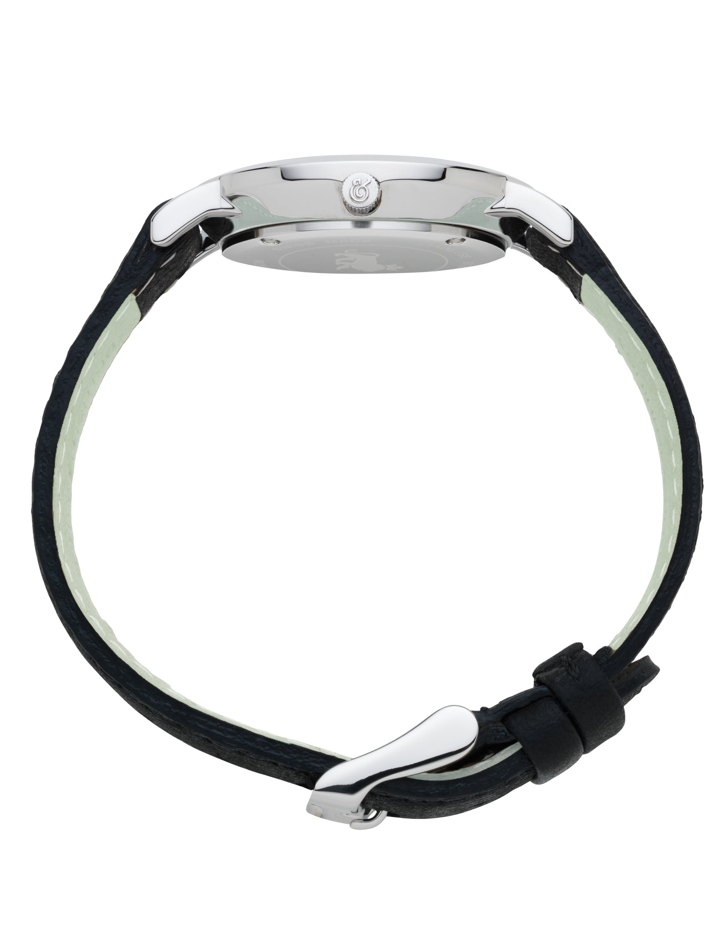 Opera Leather 33mm Silver White