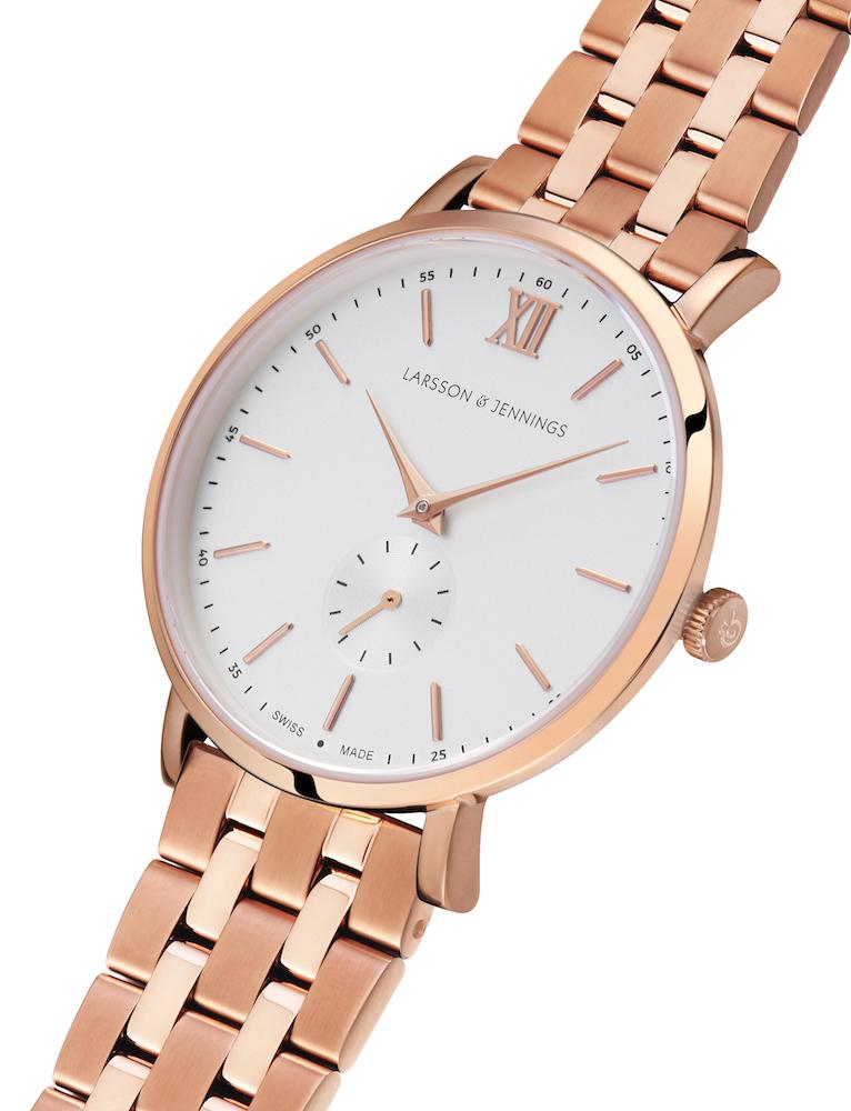 Jura Vasa Link 38mm Rose Gold White