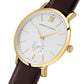 Jura Leather 38mm Gold White