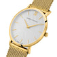 Sloan Pyramid Milanese 40mm Gold White
