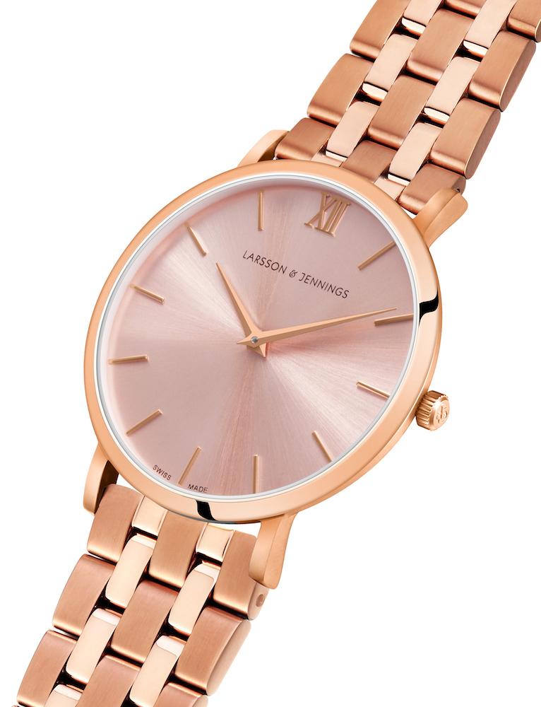 Solaris Lugano Vasa Link 40mm Rose Gold Purple