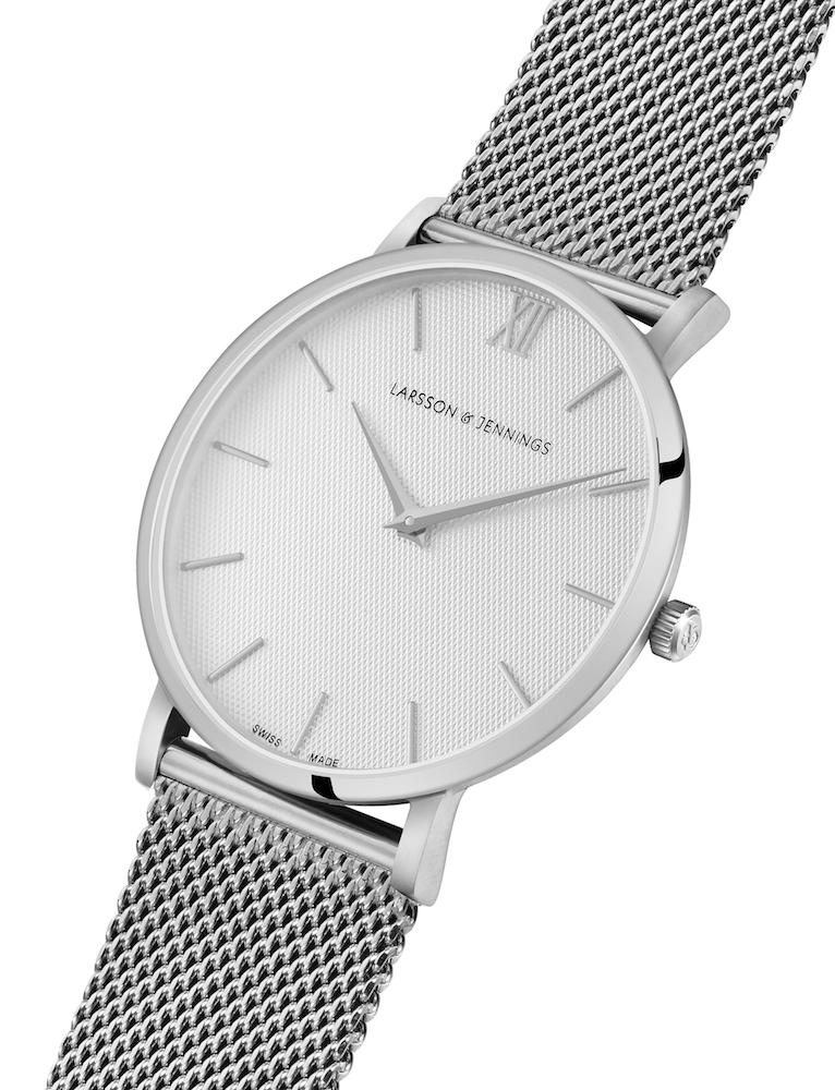 Sloan Pyramid Milanese 40mm Silver White