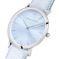 Solaris Lugano Leather 40mm Silver Blue