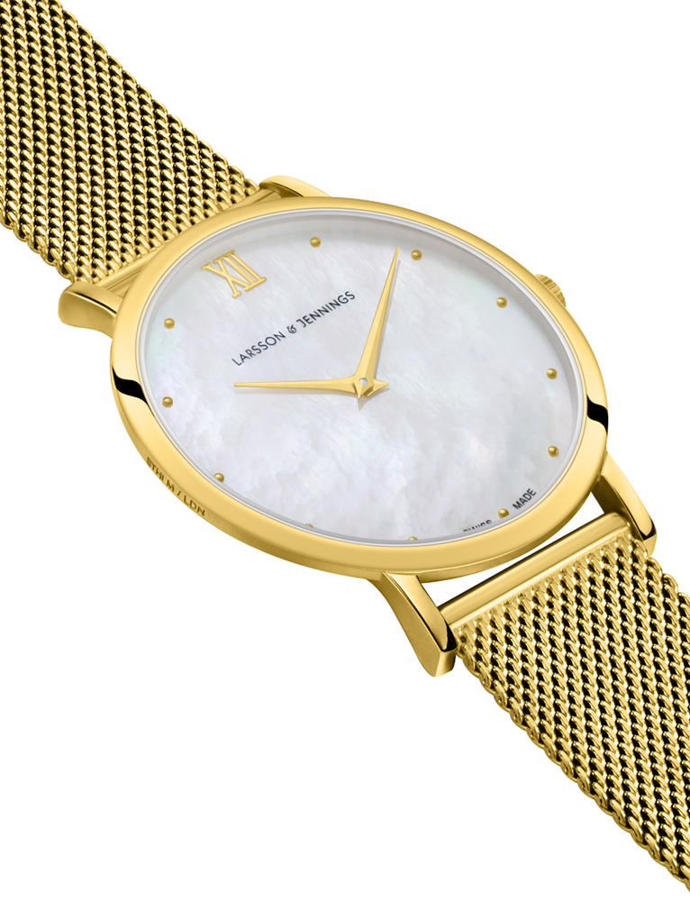Bernadotte Lugano Milanese 40mm Gold Pearl