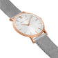 Solaris Lugano Milanese 40mm Rose Gold White