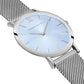 Solaris Lugano Milanese 40mm Silver Blue