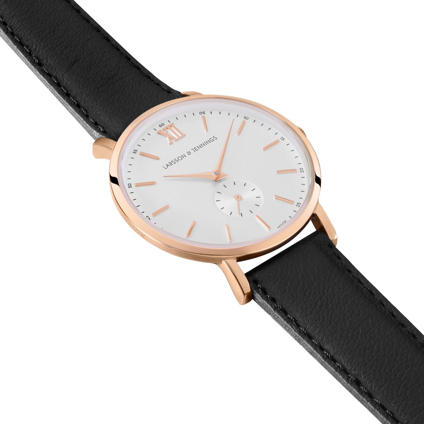 Jura Leather 38mm Rose Gold White