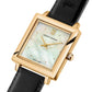 Bernadotte Norse Leather 34mm Gold Pearl