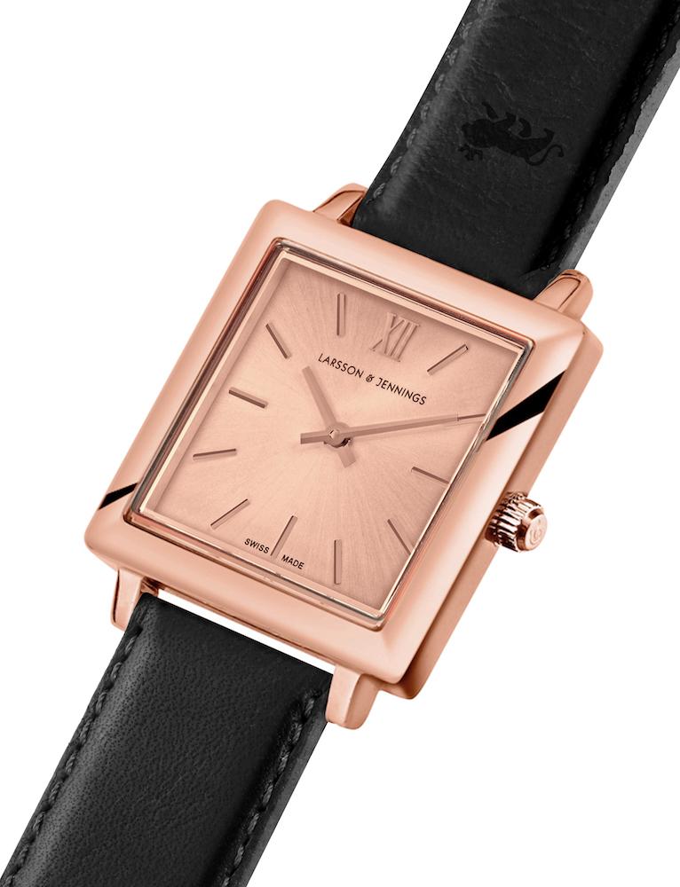 Solaris Norse Leather 34mm Rose Gold
