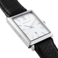 Lj Classic Norse Leather 40mm Silver White