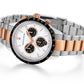 Rally Vasa Link 38mm Silver Black Rose Gold