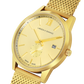 SAXON 39MM GOLD/GOLD SUNRAY MILANESE GOLD