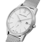 Saxon Milanese 39mm Silver White