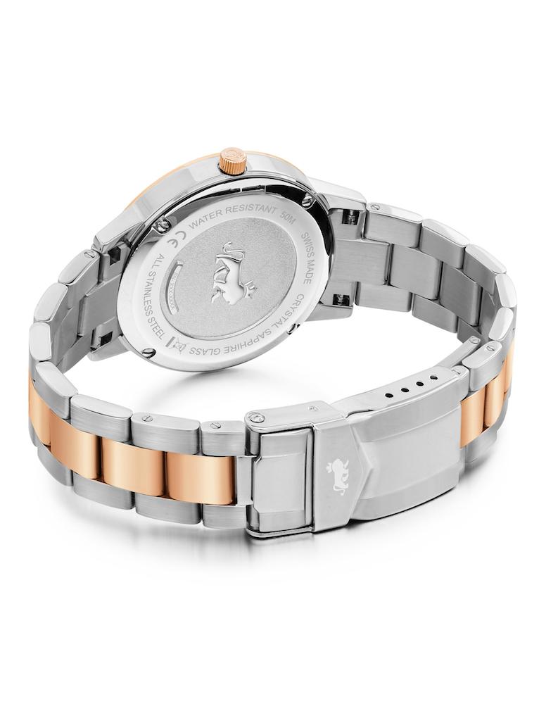 Velo Sunray Vasa Link 33mm Rose Gold Silver