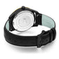 Velo Textured Sunray Leather 39mm Black