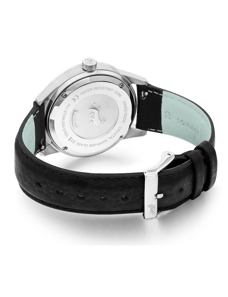 Velo Textured Sunray Leather 39mm Silver White