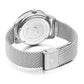 Velo Textured Sunray Milanese 39mm Silver Black