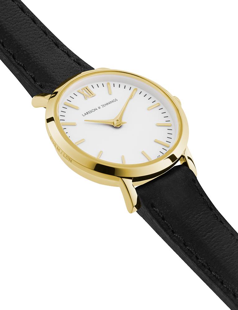 Lj Classic Lugano Leather 26mm Gold White