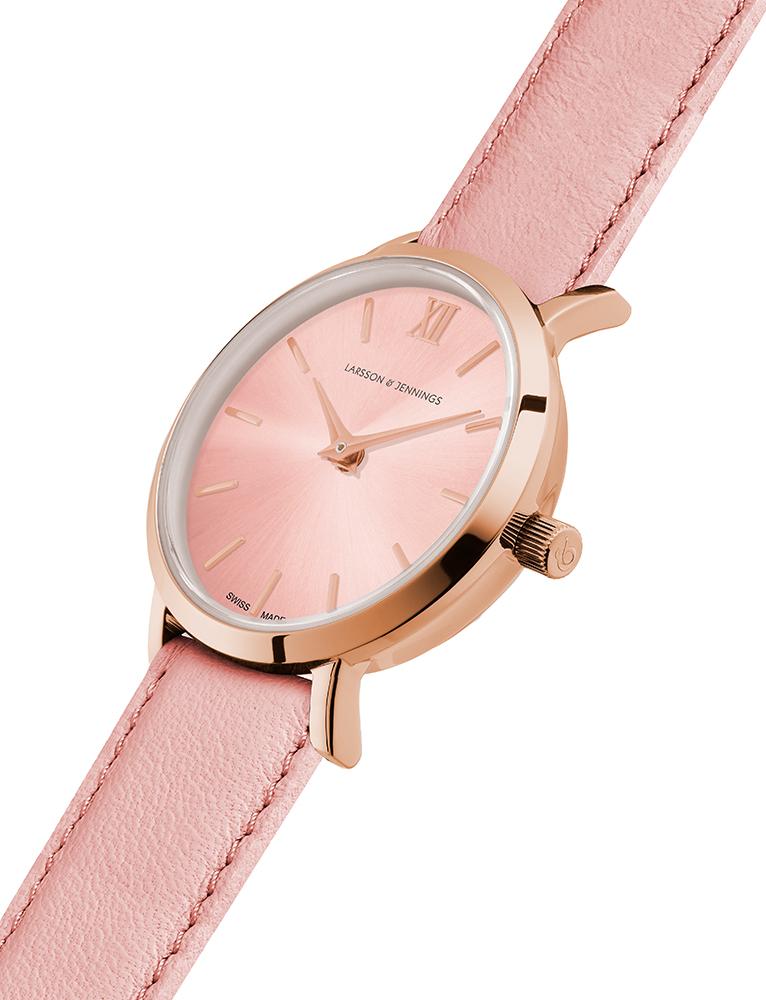 Solaris Lugano Leather 26mm Rose Gold Pink