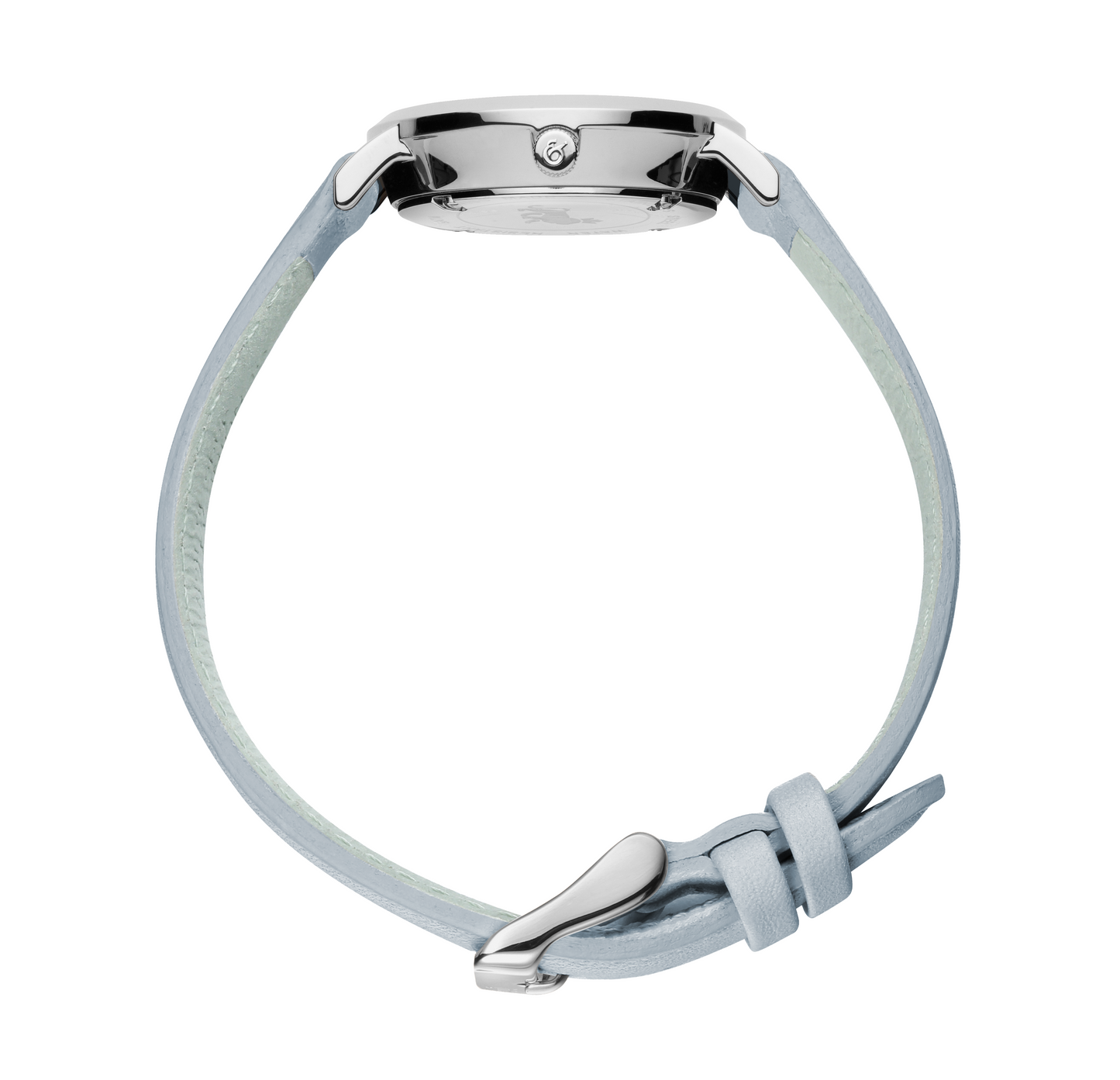 Solaris Lugano Leather 26mm Silver Blue