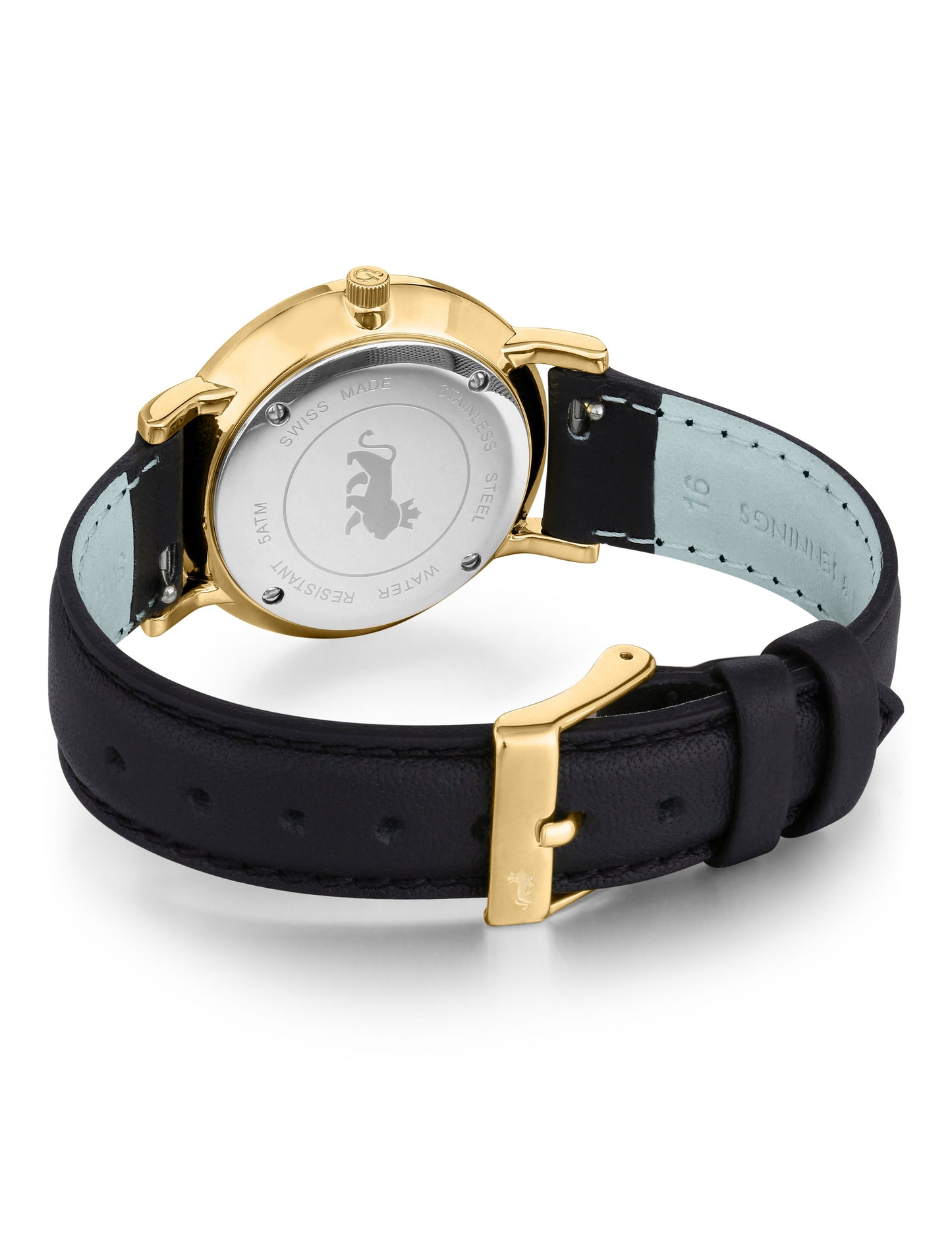 Opera Leather 33mm Gold Silver