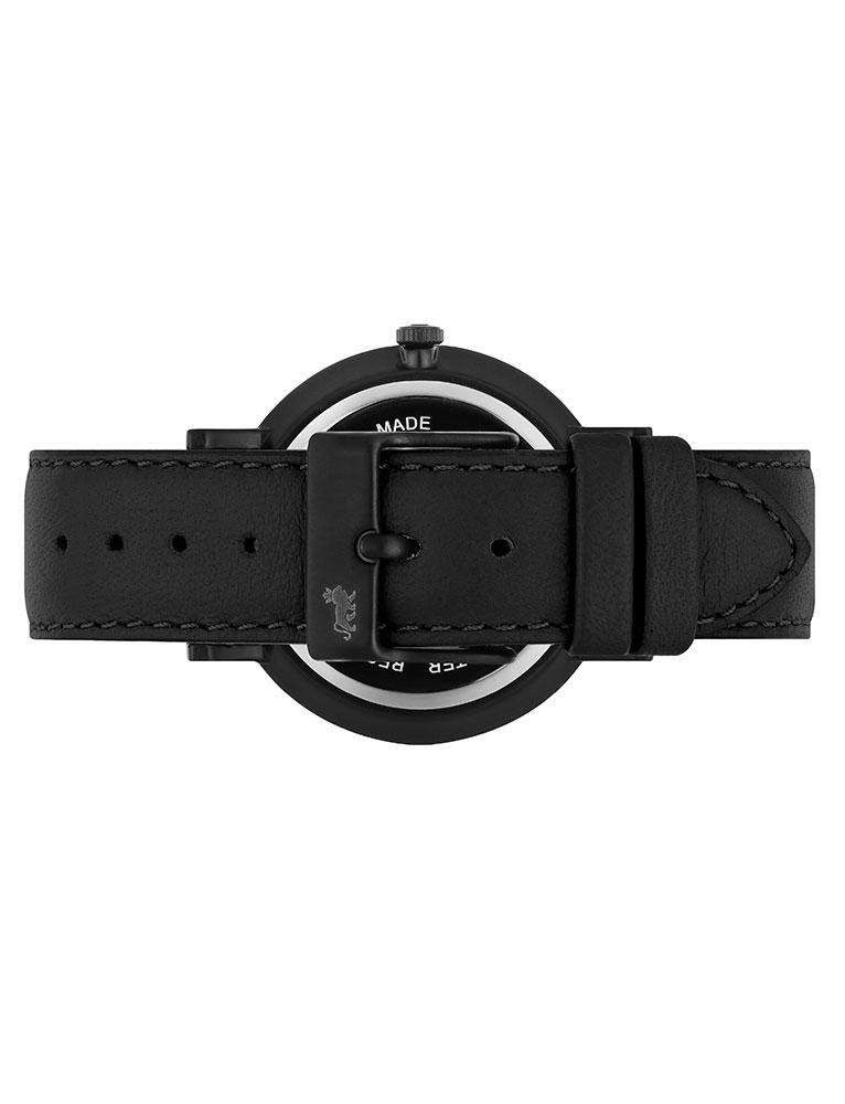 Aurora Leather 38mm Black Charcoal