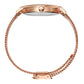 Aurora Milanese 38mm Rose Gold White
