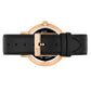 Aurora Leather 38mm Rose Gold Black