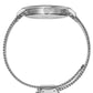 Opera Milanese 38mm Silver White