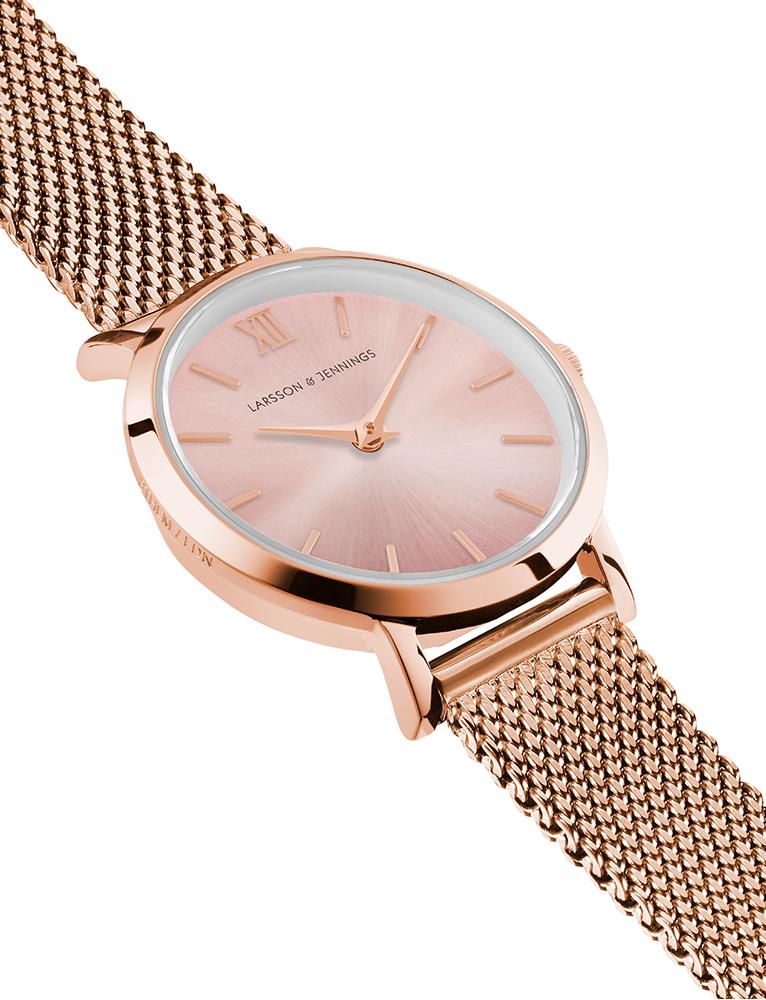 Solaris Lugano Milanese 26mm Rose Gold Purple