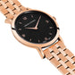 Sloan Guilloche Vasa Link 33mm Rose Gold Black