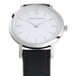 Lj Classic Lugano Leather 33mm Silver White