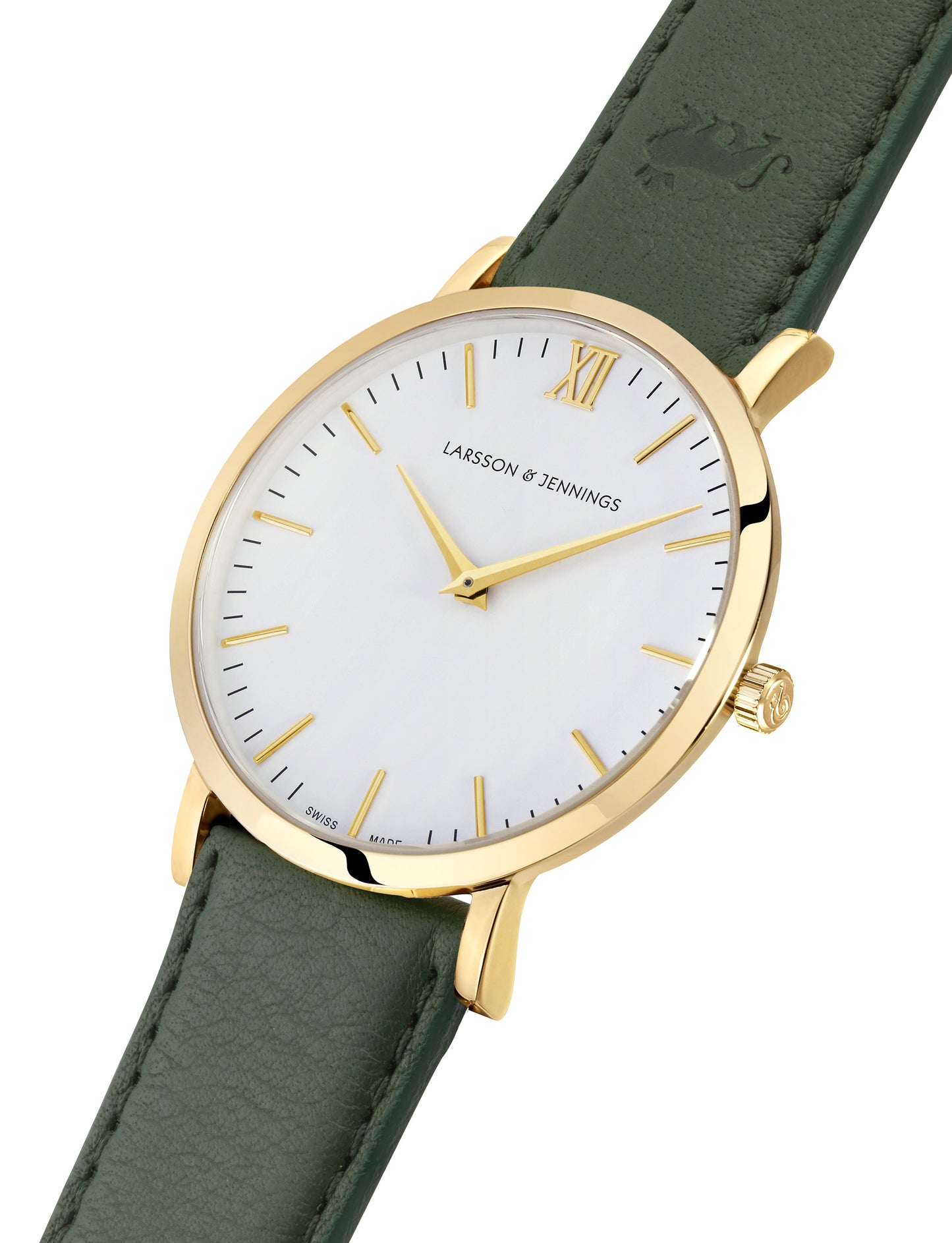 Lj Classic Lugano Leather 40mm Gold White