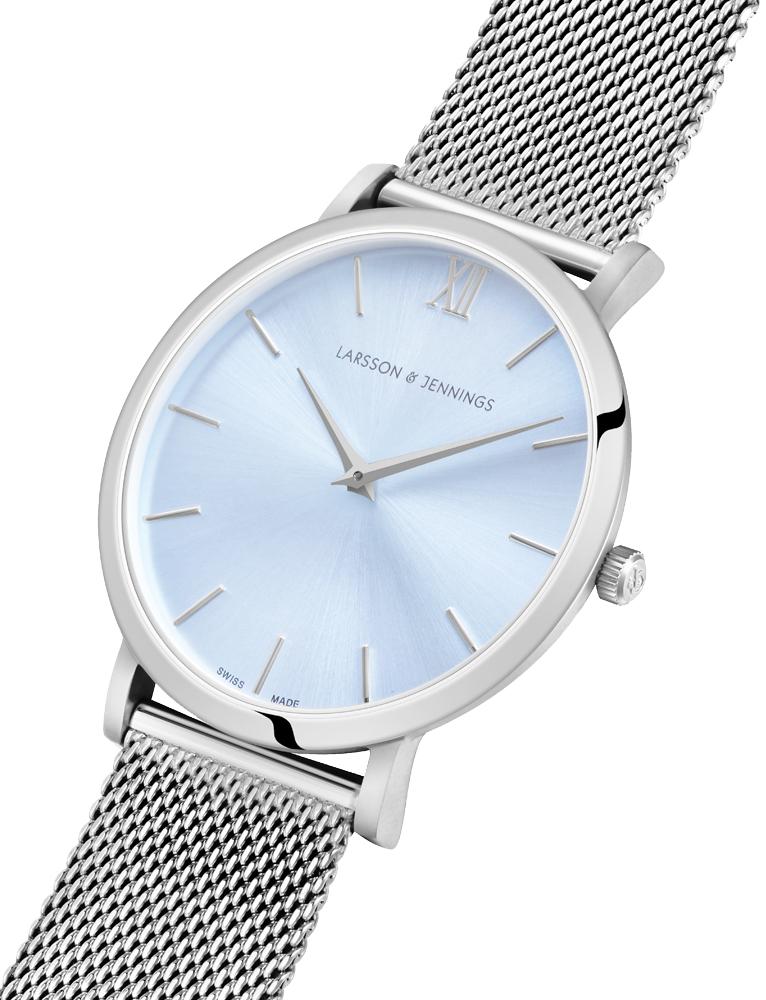 Solaris Lugano Milanese 40mm Silver Blue