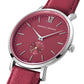 Jura Leather 38mm Silver Red