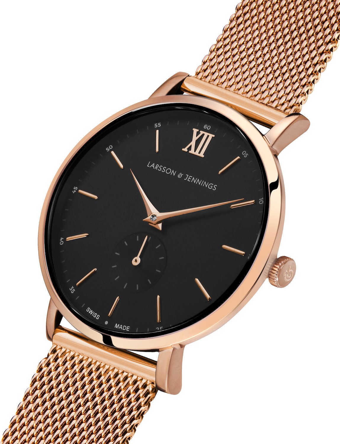 Jura Milanese 38mm Rose Gold Black