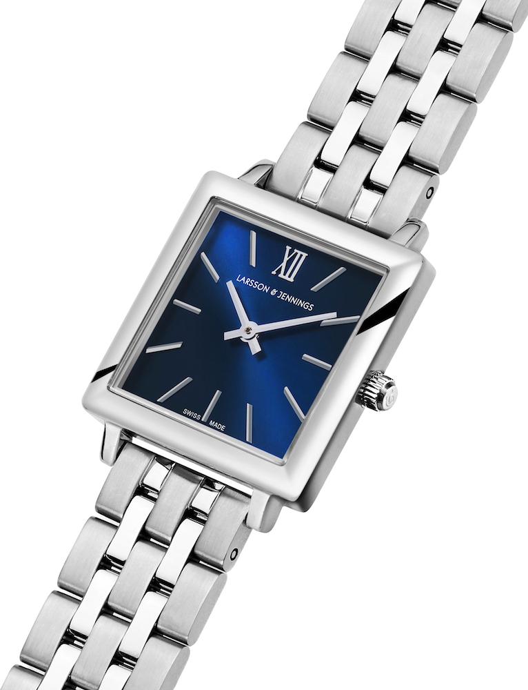 Lj Classic Norse Vasa Link 34mm Silver Navy