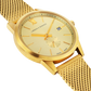 SAXON 39MM GOLD/GOLD SUNRAY MILANESE GOLD