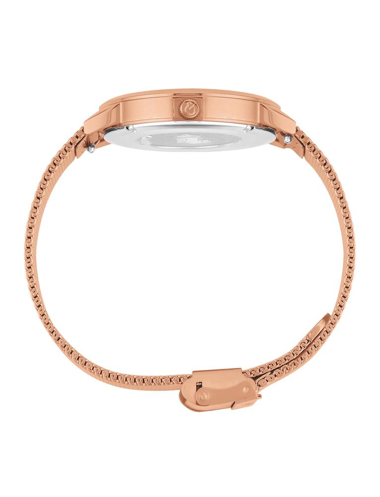 Velo Sunray Milanese 33mm Rose Gold White