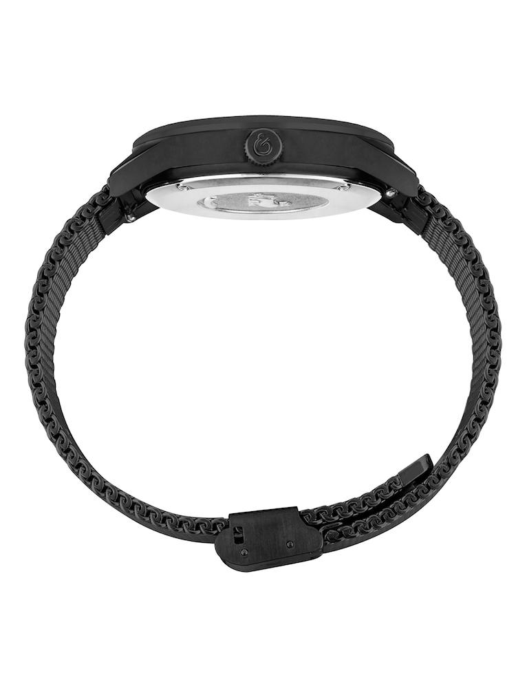 Velo Textured Sunray Milanese 39mm Black