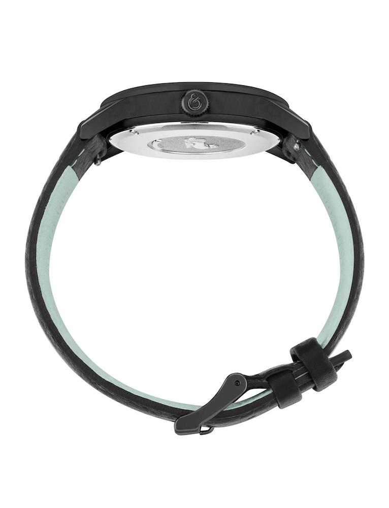 Velo Textured Sunray Leather 39mm Black